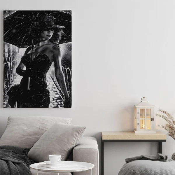 Lady in Black - Tablou urban 