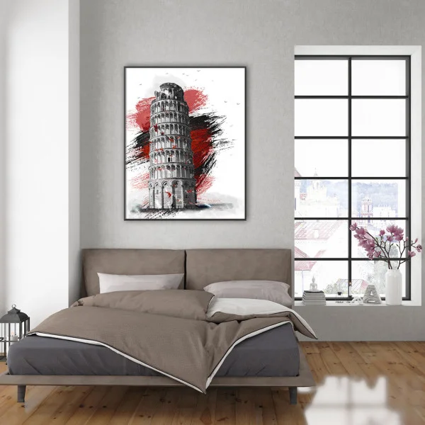 Turnul din Pisa - Tablou urban 