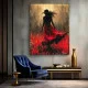 Lady in Red - Tablou urban