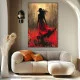Lady in Red - Tablou urban