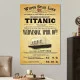 Tablou canvas Titanic retro – Călătorie cu Titanic, afiș vintage maritime travel poster
