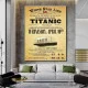 Tablou canvas Titanic retro – Călătorie cu Titanic, afiș vintage maritime travel poster