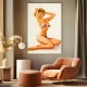 Tablou canvas retro – Model costum de baie, vintage pentru decor glamour