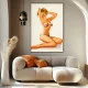 Tablou canvas retro – Model costum de baie, vintage pentru decor glamour