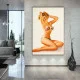 Tablou canvas retro – Model costum de baie, vintage pentru decor glamour