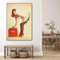 Tablou canvas reclame Băuturi Răcoritoare – afiș vintage Coca-Cola & soft drinks