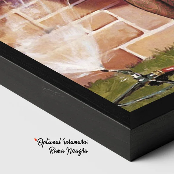 Tablou canvas retro – Domnișoara tatuată, decor vintage alternativ
