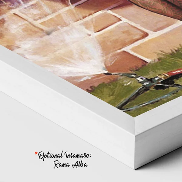 Tablou canvas retro – Domnișoara tatuată, decor vintage alternativ