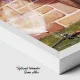 Tablou canvas retro – Domnișoara tatuată, decor vintage alternativ
