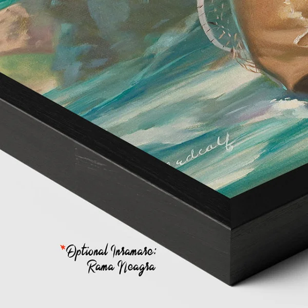 Tablou canvas Pescăriță retro – afiș vintage pescuit pentru decor original