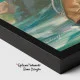 Tablou canvas Pescăriță retro – afiș vintage pescuit pentru decor original