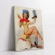 Tablou canvas retro country – Ritmuri country, afiș vintage western pentru decor rustic