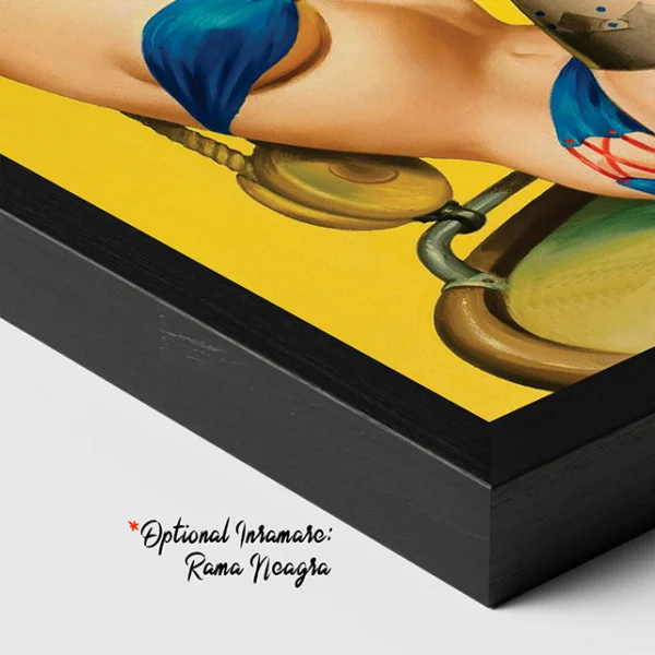 Tablou canvas retro Căpitan Fermecător – afiș vintage militar și erou clasic