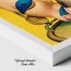 Tablou canvas retro Căpitan Fermecător – afiș vintage militar și erou clasic