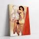 Tablou canvas flamenco retro – Dansatoarea spaniolă, decor vintage artistic