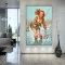 Tablou canvas Pescuit la Râu – afiș retro vintage pentru decor pescari