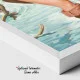 Tablou canvas Pescuit la Râu – afiș retro vintage pentru decor pescari