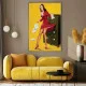 Tablou canvas retro secretară – Domnișoara secretară, afiș vintage office pin-up