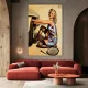 Tablou Afiș Retro - Vulcanizare cu Stil, tablou canvas afiș vintage service auto pentru bar sau garaj