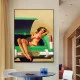 Tablou canvas retro afiș – Relaxare Retro, tablou vintage lifestyle pentru decor modern
