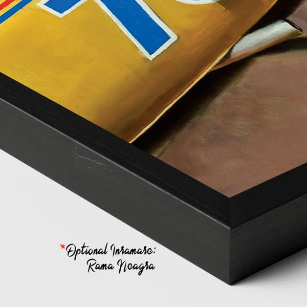 Tablou canvas retro – Campioană vintage cu mașină clasică pentru decor auto