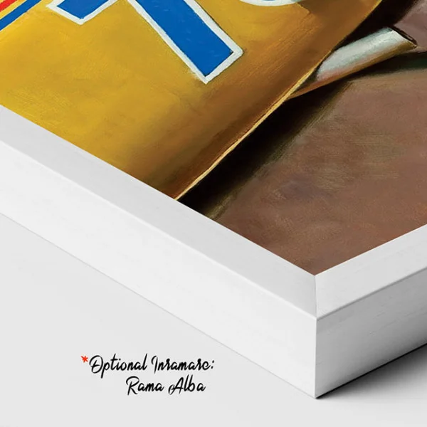 Tablou canvas retro – Campioană vintage cu mașină clasică pentru decor auto