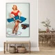 Tablou canvas DJ retro – Classic DJ, afiș vintage music & vinyl culture