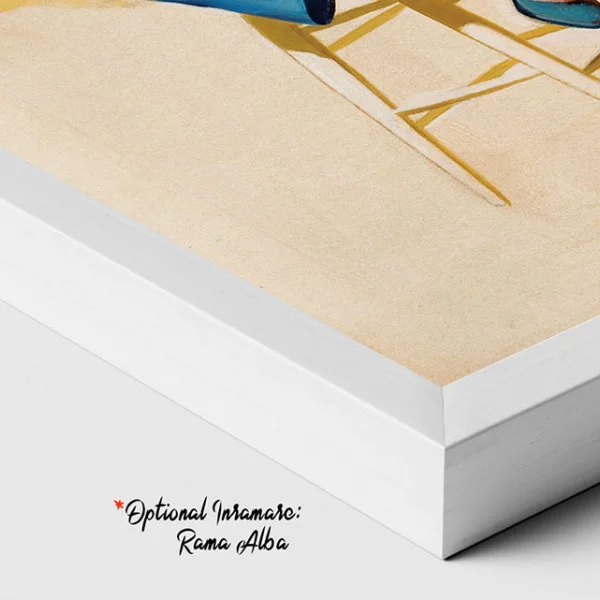 Tablou canvas retro telefonistă – Micuța telefonistă, afiș vintage office