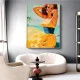 Tablou canvas tropical retro – Paradisul Tropical, decor exotic pentru hol sau birou