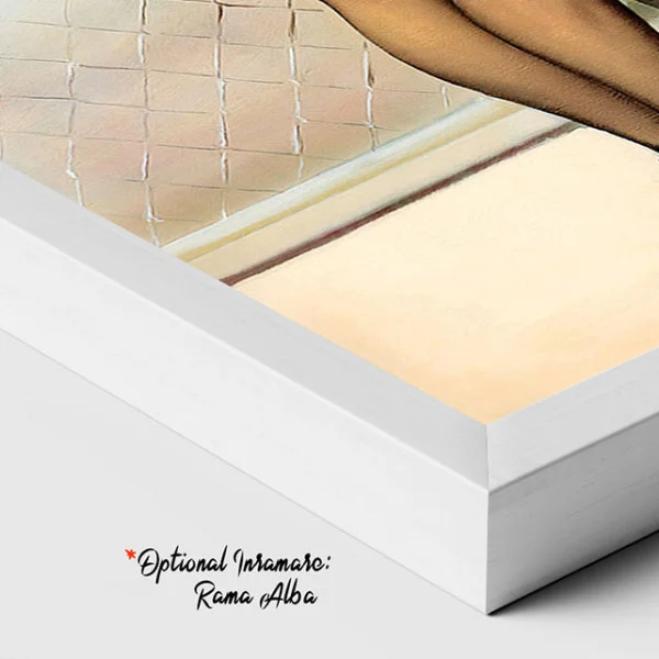 Tablou canvas retro aeroport – Haos pe aeroport, afiș vintage travel & aviație