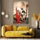 Tablou canvas rustic retro – Nevasta pădurarului, decor vintage pentru casă