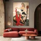 Tablou canvas rustic retro – Nevasta pădurarului, decor vintage pentru casă