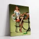 Tablou canvas retro feminin – Artă seducătoare vintage pentru decor modern