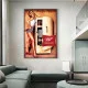 Tablou Afiș Retro - Bere Miller, tablou canvas afiș retro pentru living sau restaurant