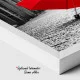 O Umbrelă Roșie - Tablou Alb Rosu