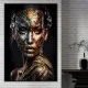 Dialogul Tăcut - Tablou Negru Auriu