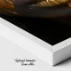 Eleganță de Safir - Tablou Negru Auriu