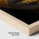 Eleganță de Safir - Tablou Negru Auriu