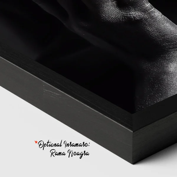 Meditație Profundă - Tablou Negru Auriu