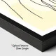Tablou One Line Art - Gând Fragil, tablou line art în tonuri neutre, decor calm și sofisticat
