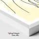 Tablou One Line Art - Gând Fragil, tablou line art în tonuri neutre, decor calm și sofisticat