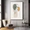 Tablou One Line Art - Sclipiri de Timp, tablou abstract în nuanțe neutre pentru living minimalist