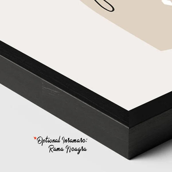 Tablou One Line Art - Sclipiri de Timp, tablou abstract în nuanțe neutre pentru living minimalist