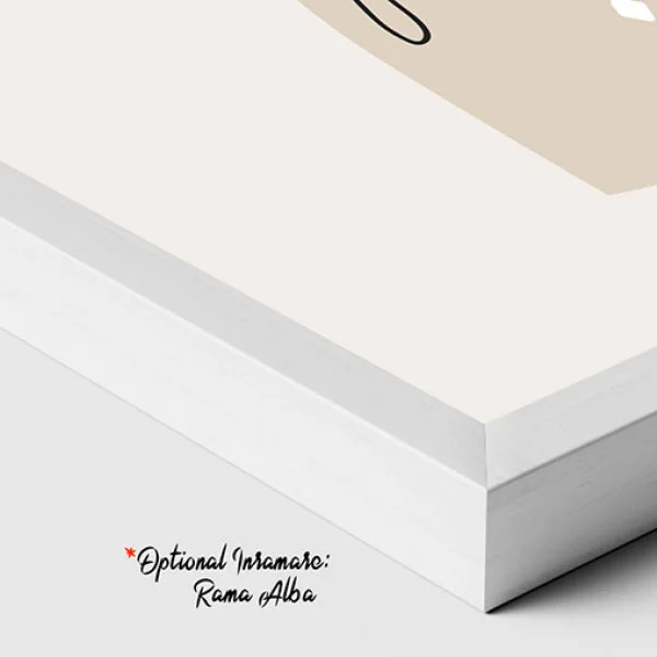Tablou One Line Art - Sclipiri de Timp, tablou abstract în nuanțe neutre pentru living minimalist