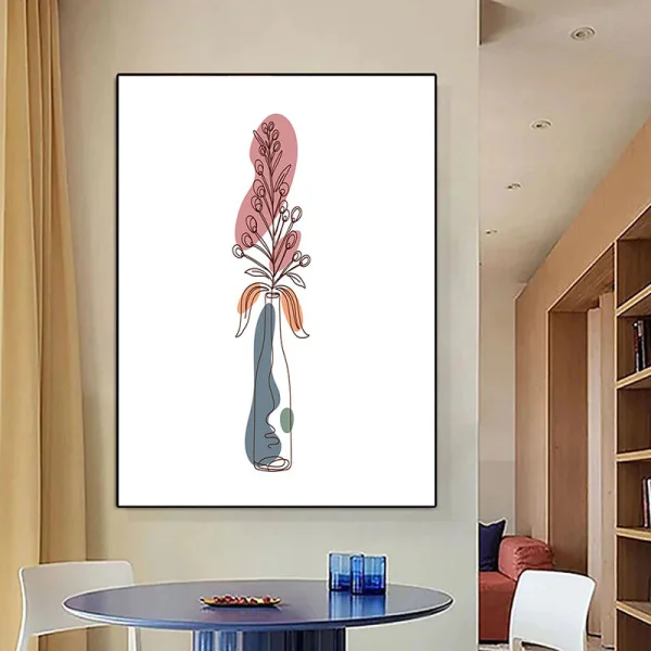 Tablou One Line Art - Vals de Forme, tablou modern pentru interior rafinat