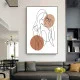 Tablou One Line Art - Tranquile, tablou minimalist pentru interior premium
