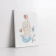 Tablou One Line Art - Profilul Eleganței, tablou line art pentru spații moderne cu influențe nordice