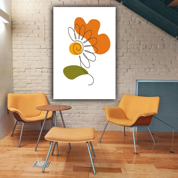Tablou One Line Art - Amintiri Aleatorii, tablou canvas premium, pentru living
