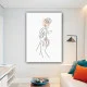 Tablou One Line Art - Tăceri Desenate, tablou elegant line art pentru living și birou