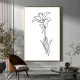 Tablou One Line Art - Răspântii de Lumină, tablou minimalist artistic pentru living